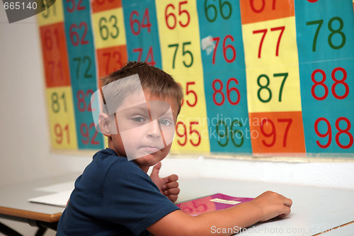 Image of young mats student in the classroom