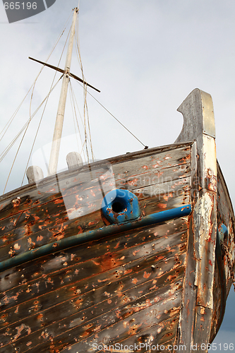 Image of Abandoned wooden ship