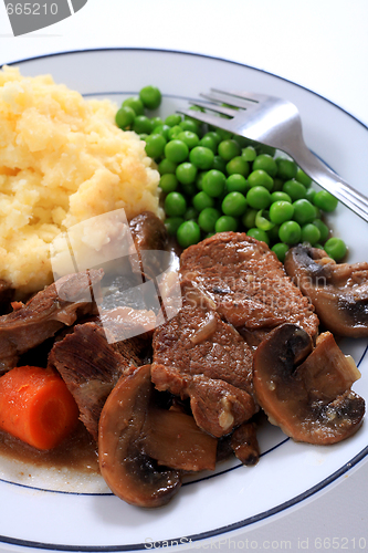 Image of Beef and mushroom casserole dinner