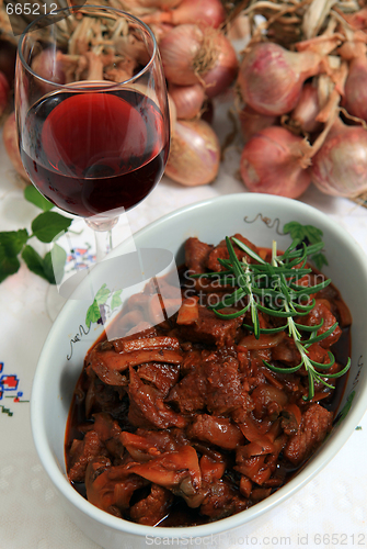 Image of Boeuf bourguignonne bowl vertical