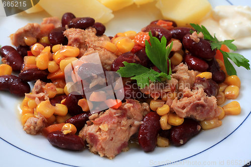 Image of Tuna salad close-up