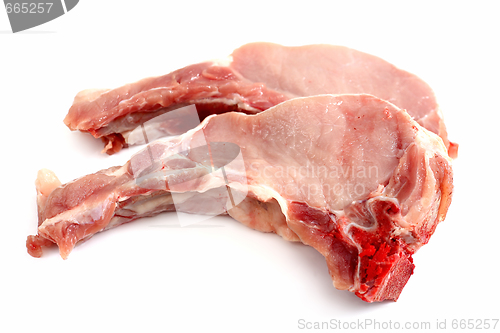 Image of raw pork loin chops