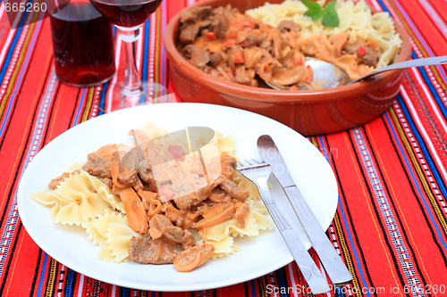 Image of Beef stroganoff meal horizontal