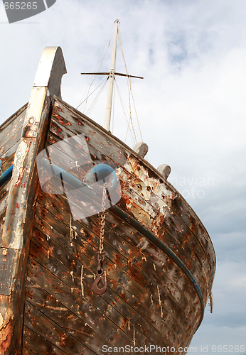 Image of Abandoned wooden ship