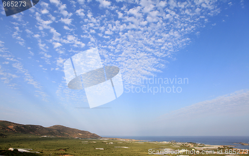 Image of Falasarna plain and sky