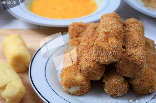 Image of Making potato croquettes horizontal