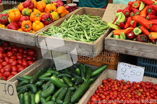 Image of Greek market stall