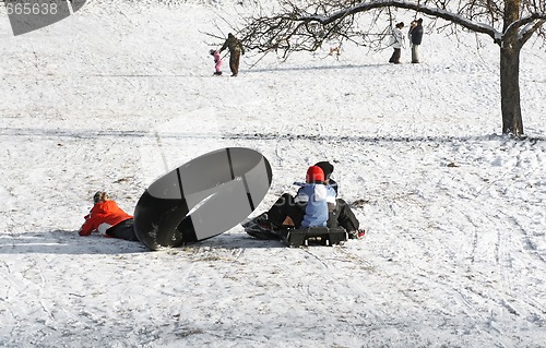 Image of Children in Winter