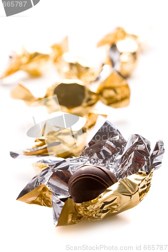 Image of opened foil candy