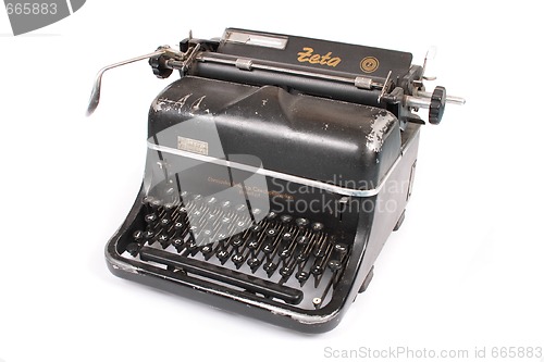Image of typing machine