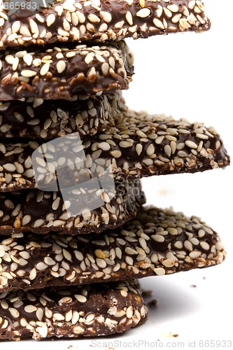 Image of stack of chocolate coocies