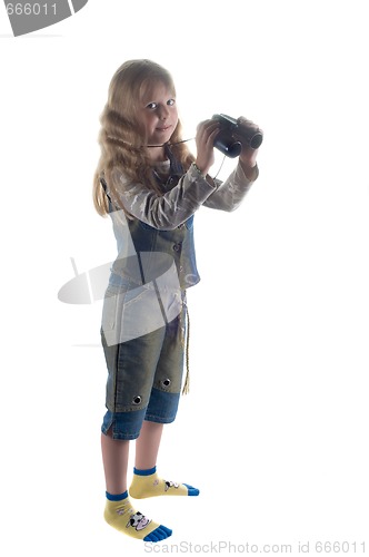 Image of Little girl in studio