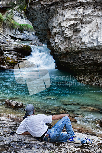 Image of Photographer by Falls