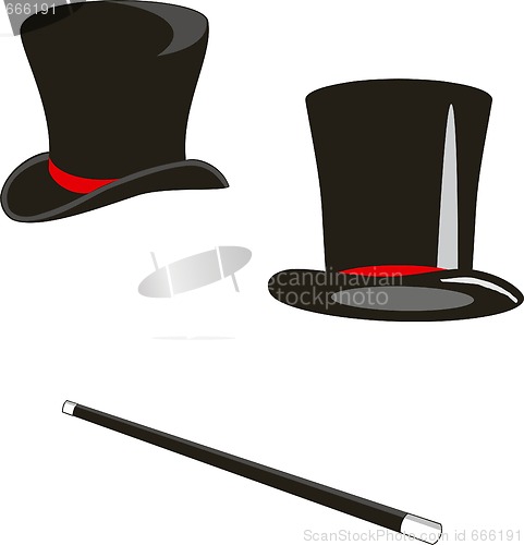 Image of Magic hats and cane