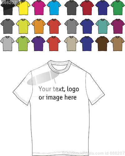 Image of T-shirts templates