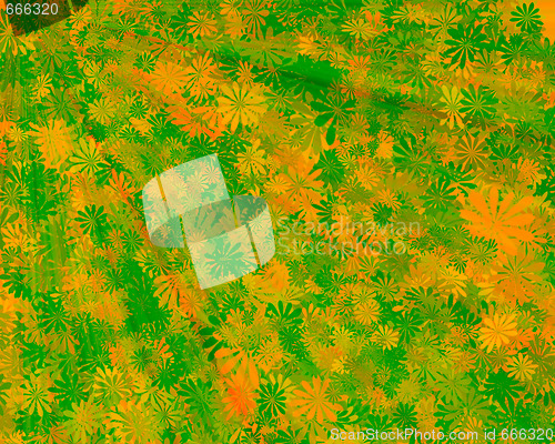 Image of Abstract leaves background
