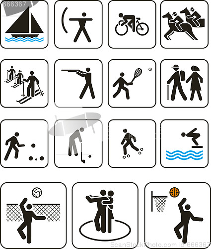 Image of Sports olympic games signs