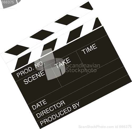 Image of Movie director clapper-board