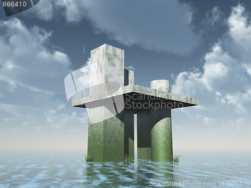Image of futuristic architecture