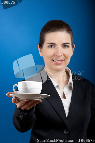 Image of Offering a cup of tea
