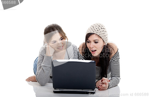 Image of Working with a Laptop