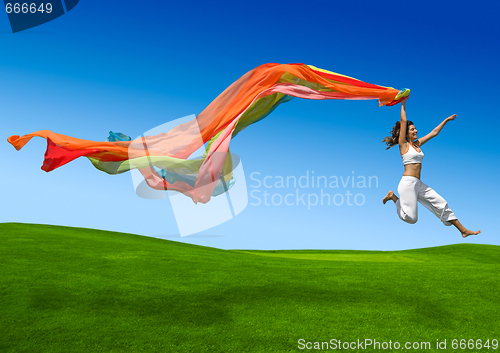 Image of Rainbow woman