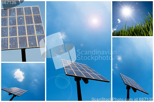 Image of Solar energy collage