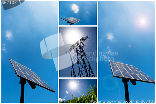 Image of Solar energy collage