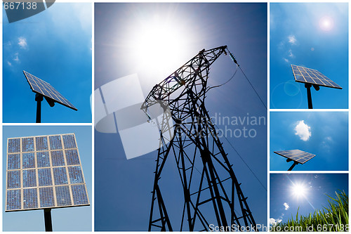 Image of Solar energy collage