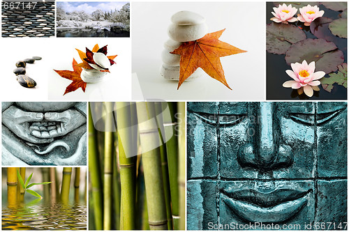 Image of Zen like picture collage