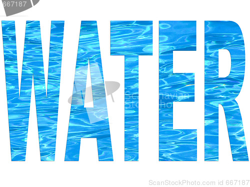 Image of water font