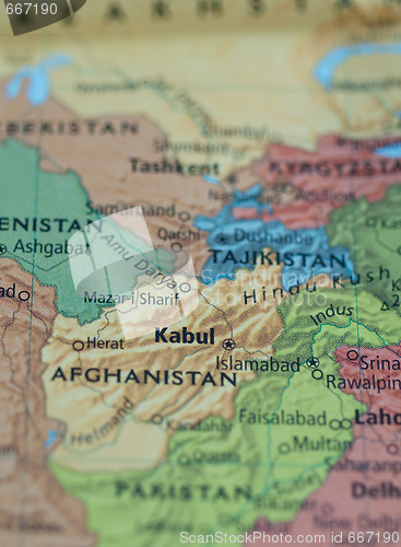 Image of Afghanistan Pakistan map