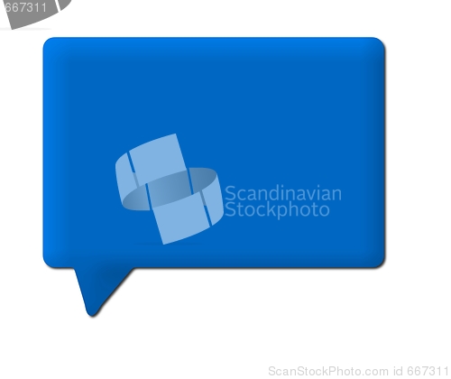 Image of Speech Bubble Blue