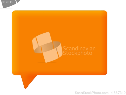 Image of Speech Bubble Orange