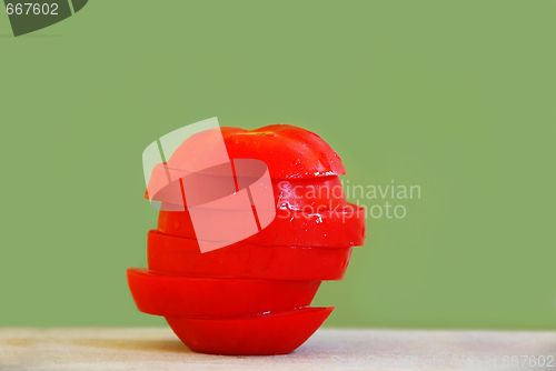 Image of Tomato slices stack