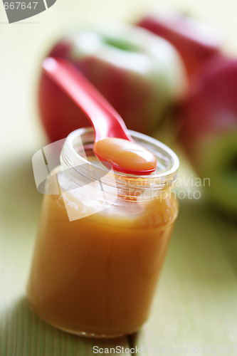 Image of baby food - apple