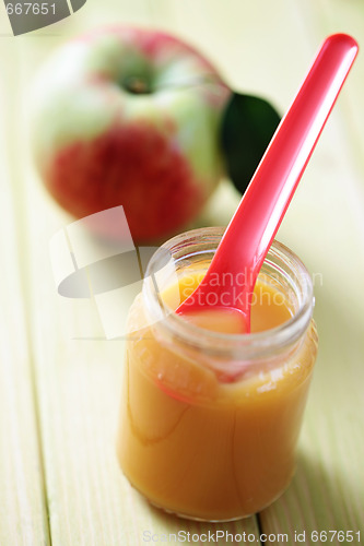 Image of baby food - apple