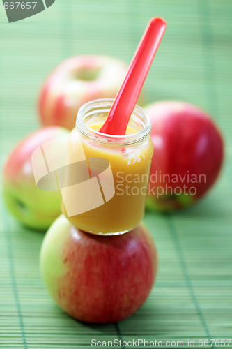 Image of baby food - apple