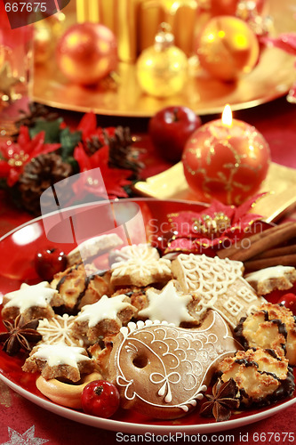 Image of Christmas table setting