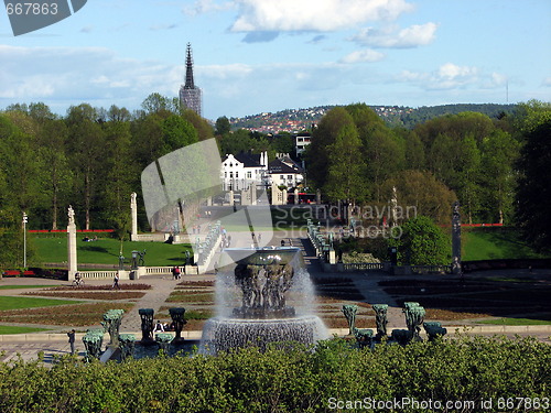 Image of The fountain - Vigeland park Oslo