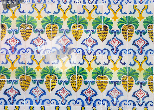 Image of Traditional ancient ceramics. Lisbon, Portugal