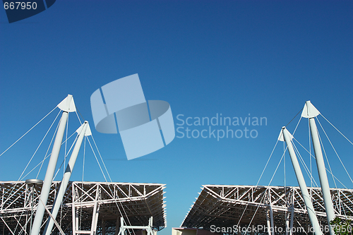 Image of modern roof structure, lisbon station
