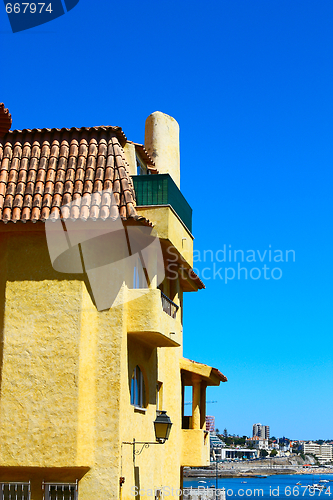 Image of traditional and residential building in Lisbon