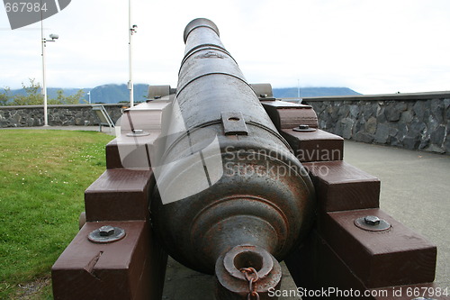 Image of Old Russian Cannon at Sitka Alaska