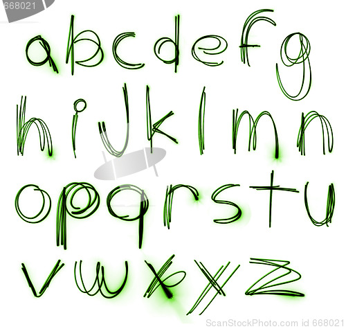 Image of Neon Alphabet set