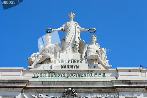 Image of arch of augusta in lisbon