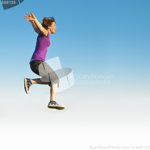 Image of happy jump