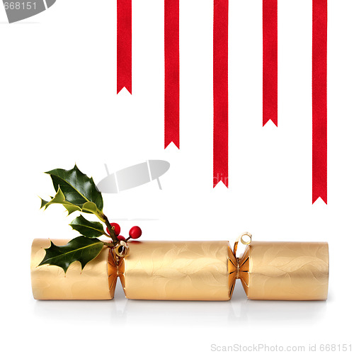 Image of  Christmas Cracker and Ribbons