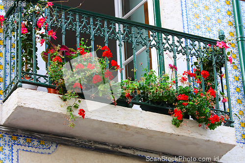 Image of Floral balcony