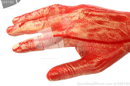 Image of Bloody hand